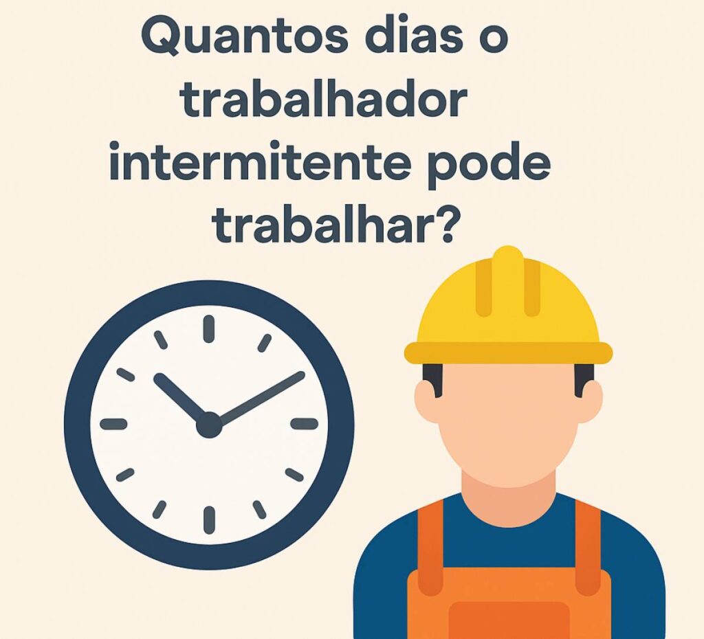 Quantos dias o trabalhador intermitente pode trabalhar?